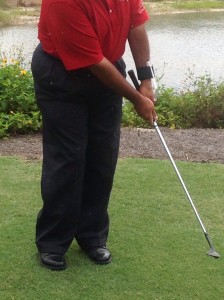 Mike Calbot pitch finish with GOLFSTR