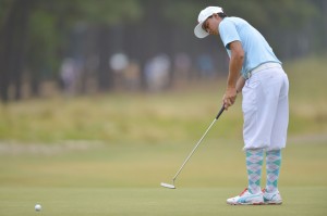 Firm putts through the hole with confidence would have put Rickie neck and neck with Martin