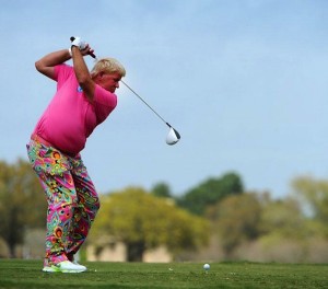 John Daly's driving distance comes from his flexibility.  There must be some core strength in there too.
