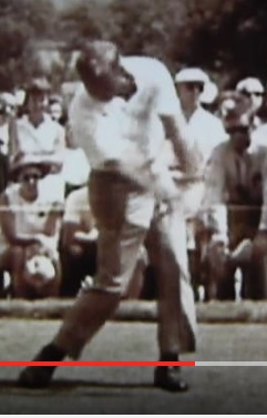 Arnold Palmer threw the back of his leading hand up the target line in a strange lung to finish his swing. It worked for him.