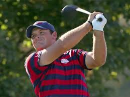 Finish your swing in a balance position. Patrick Reed does it to control the power in his swing.